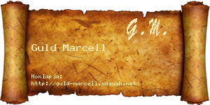 Guld Marcell névjegykártya